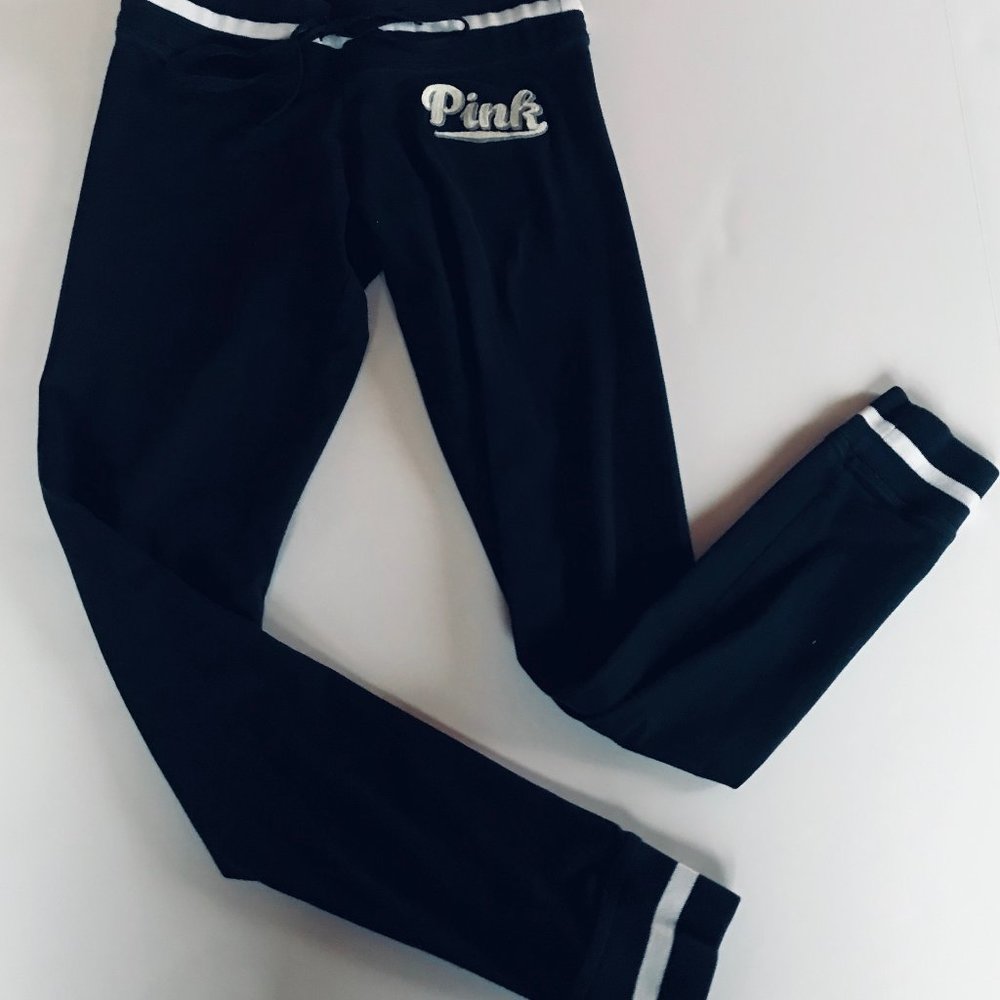 Victoria Secret Pink Black Yoga Leggings
